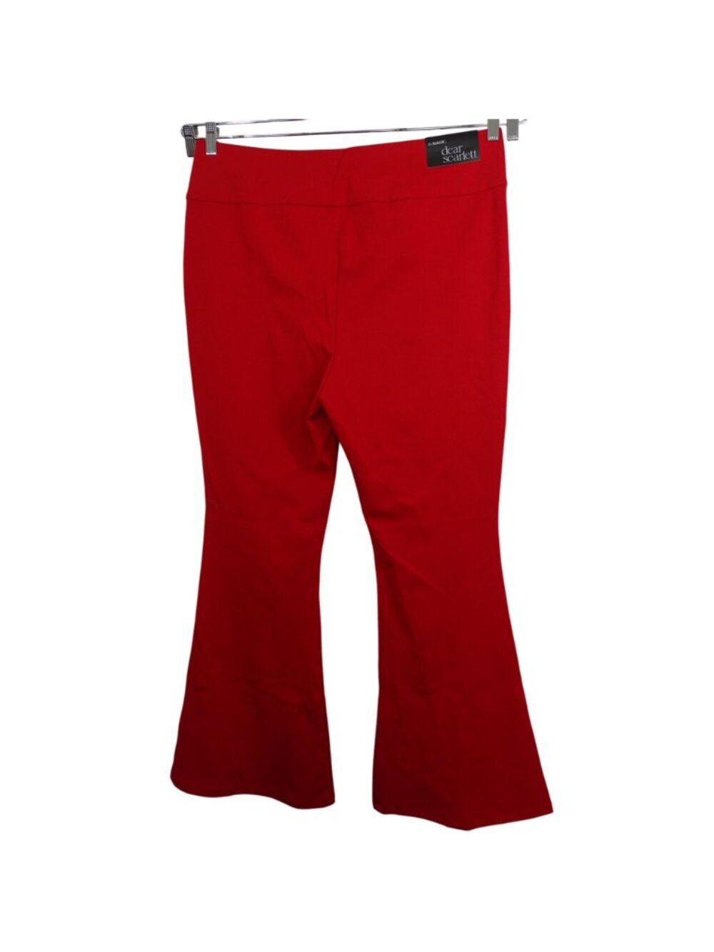 Dear Scarlett Its Magic Flare Pants Pull On Women Size 3X Red NEW w/FLAW - Picture 2 of 12